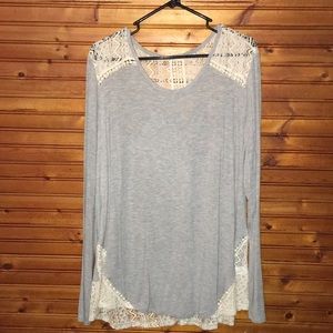 Tru Self Lacey Long Sleeve Shirt